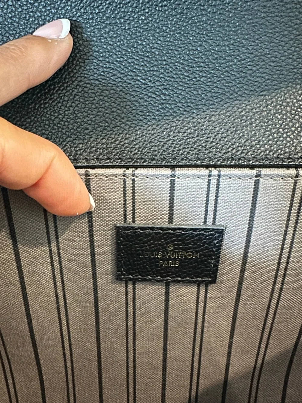 Louis Vuitton sleek black